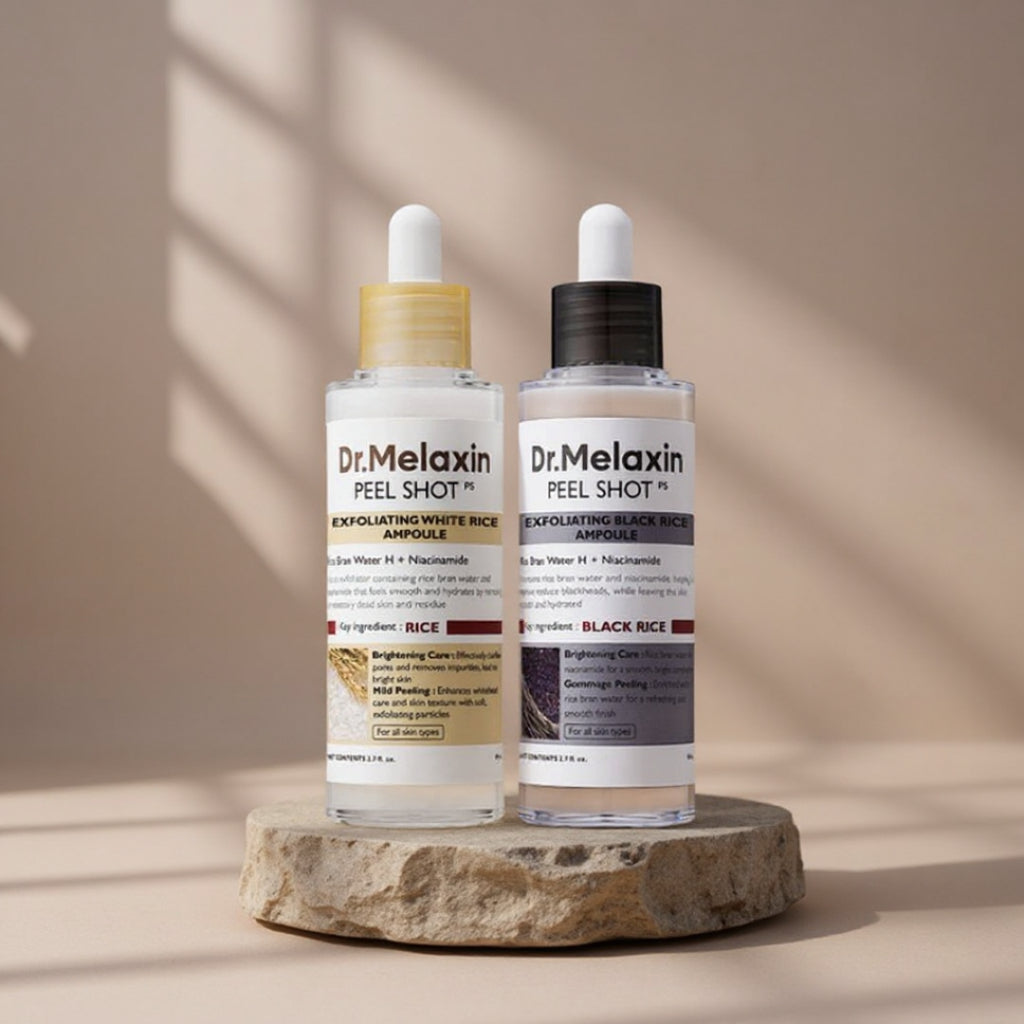 DrMelaxin Duo Exfoliante arroz blanco y arroz negro