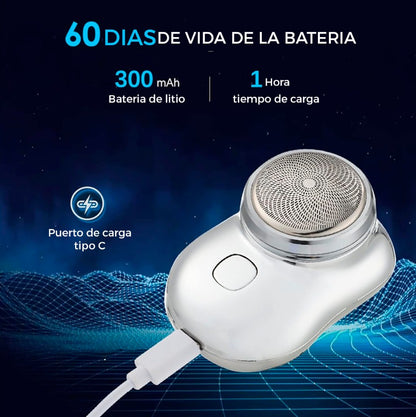 Mini Afeitadora Eléctrica Portátil usb
