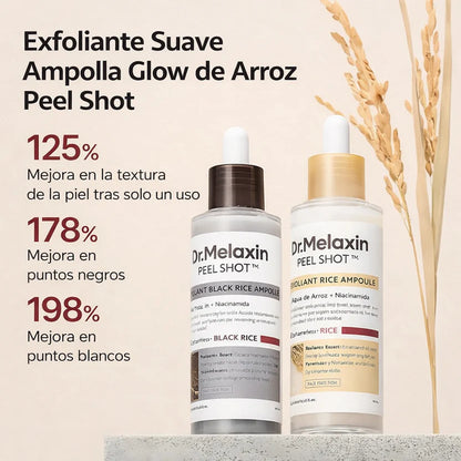 DrMelaxin Duo Exfoliante arroz blanco y arroz negro