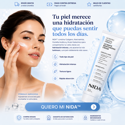 NIDA™ Hydra Lumière Crema Facial Hidratante Intensiva 100 ml