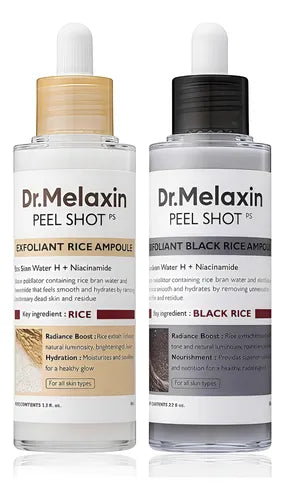 DrMelaxin Duo Exfoliante arroz blanco y arroz negro