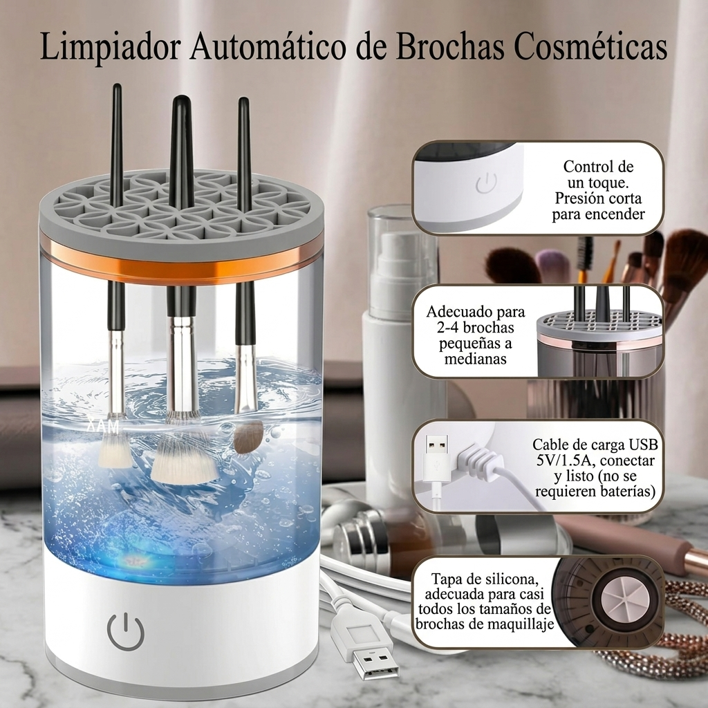 BrushMaster 3X™ Limpiador Electrico de brochas