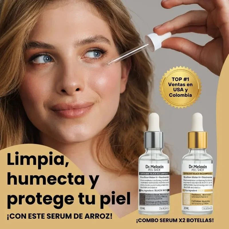 DrMelaxin Duo Exfoliante arroz blanco y arroz negro