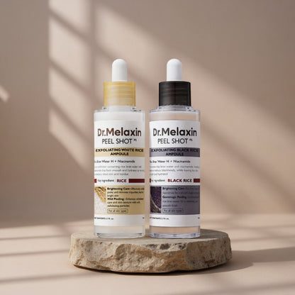 DrMelaxin Duo Exfoliante arroz blanco y arroz negro
